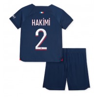 Paris Saint-Germain Achraf Hakimi #2 Hemmatröja Barn 2023-24 Kortärmad (+ Korta byxor)